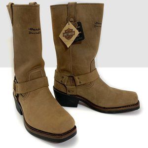 Harley Davidson Riding Boots Hustin Nubuck Leather Womens